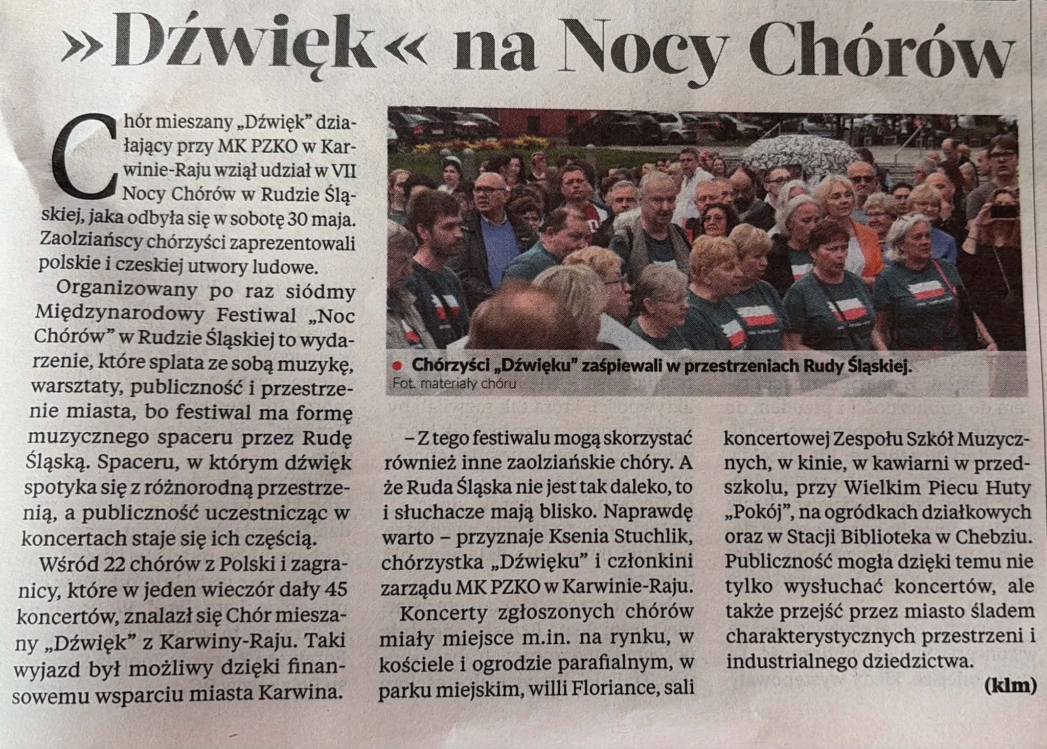 W Głosie o Nocy Chórów